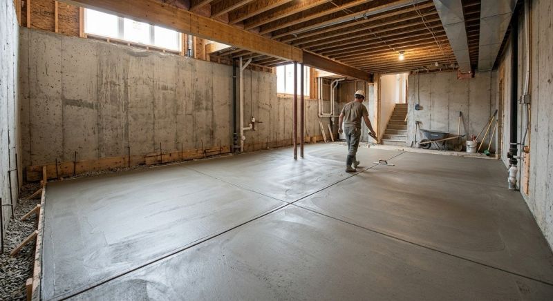 Basement Concrete Installation in Leesburg, FL