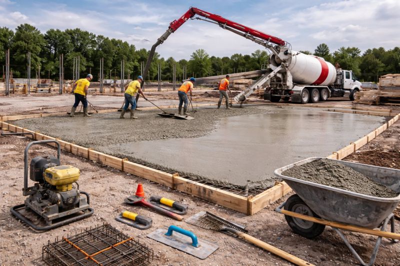 Commercial Slab Installation in Lake County, FL